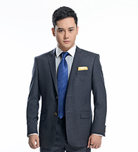 商務男士兩粒扣修身職業(yè)裝F001