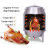 Charcoal/Gas Roast duck oven Transparent Glass Display Commercial Roast Chicken, Duck, Lamb chops Hanging Stove Stainless Steel