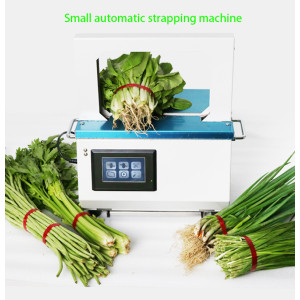 Automatic OPP tape Strapping machine Supermarket Vegetable food Tying machine Plastic tape Non glue Hot melt strapper