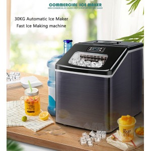 30KG Automatic Ice Maker Household Ice making machine Milk tea shop Commercial Ice machine
