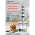 5 Layer Chocolate Fountain Machine Wedding Hall Commercial Full Automatic Chocolate Spray Tower Waterfall Party Hot Pot