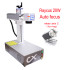 Auto Focus 50W Raycus Fiber Laser Marking Machine 30W 20W Metal Engraver Nameplate Engraving Carving with Galvo Scanner Align